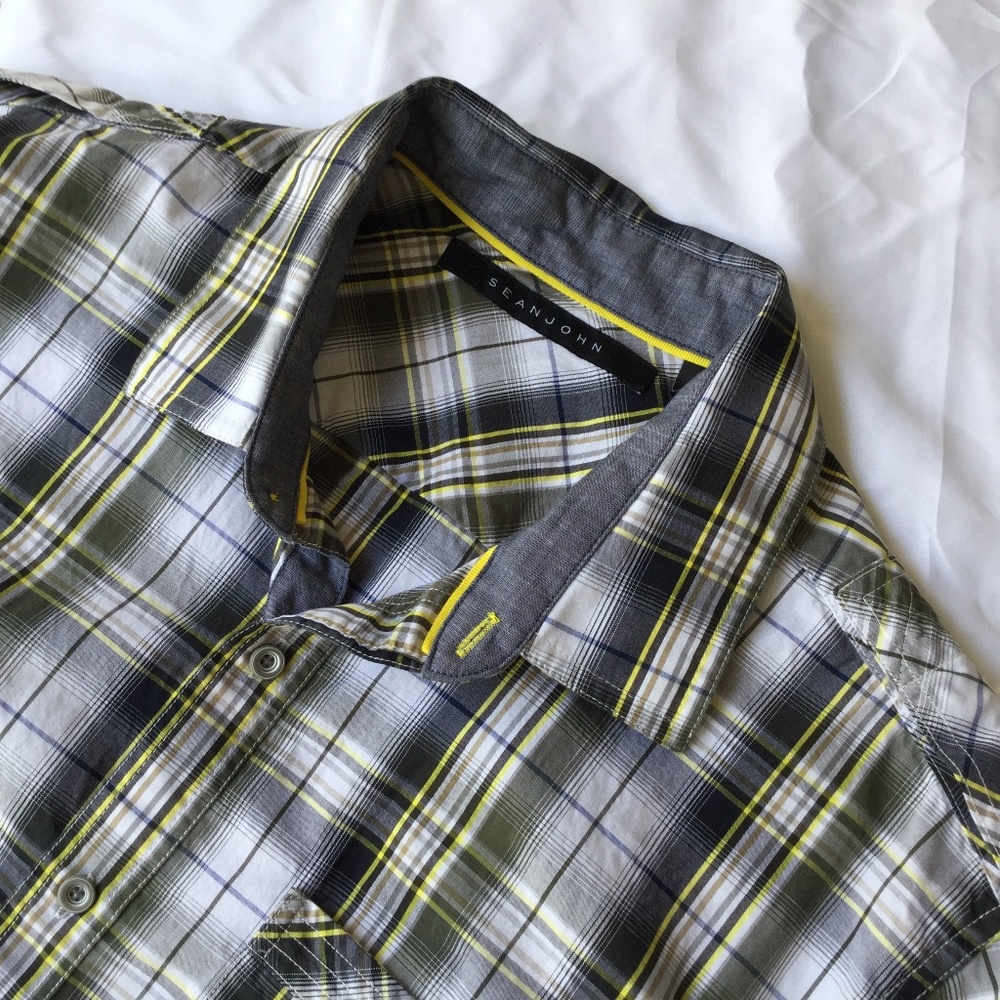 Sean John Short Sleeve Button Down, XXL, EUC
